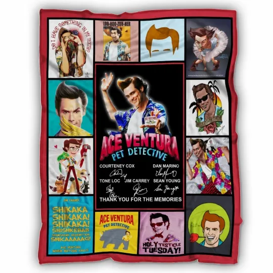 Discover Ace Ventura Pet Detective Blanket, Funny TV series Fleece, Sherpa Blanket