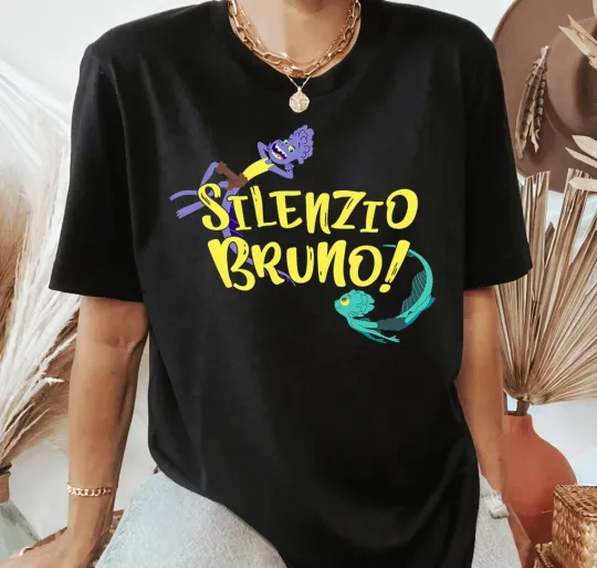 Discover Luca Funy Disney Silenzio Bruno Luca And Friends Characters T-Shirt