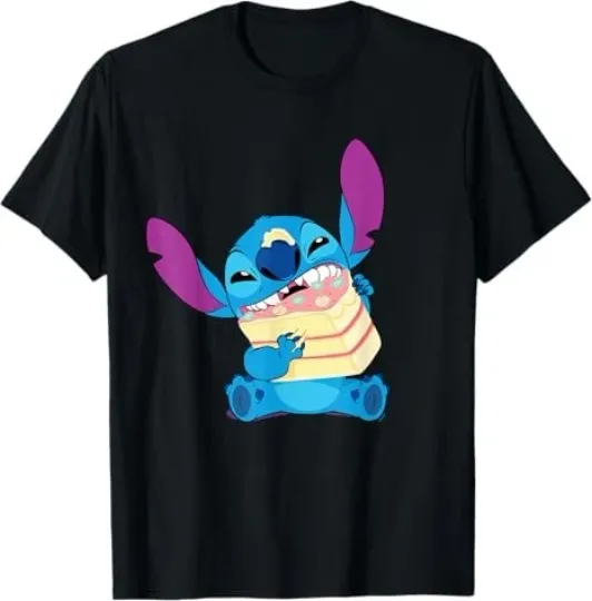 Discover Disney Lilo & Stitch Wedding Party Crasher Stitch With Cake T-Shirt