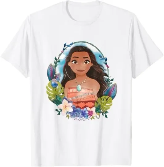 Discover Disney Moana Beautiful Floral Face T-Shirt, Gift For Friends