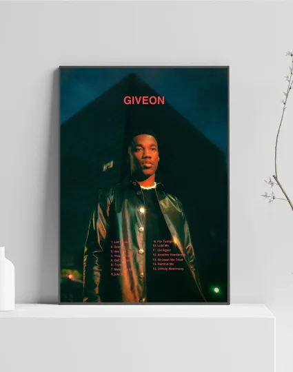 Discover Giveon Give or Take Album Poster - Vertical Premium Matte Music Artwork with Tracklist