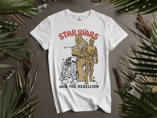 Discover Retro Star Wars Chewbacca R2-D2 T-Shirt, Gift For Friends