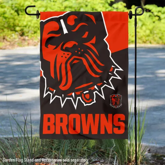 Cleveland Browns Retro Vintage Throwback Dawg Garden Yard Banner Flag