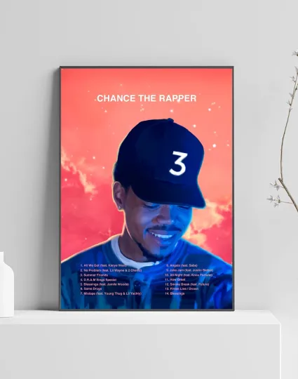 Discover Chance The Rapper Coloring Book Album Poster Vertical Artwork Tracklist