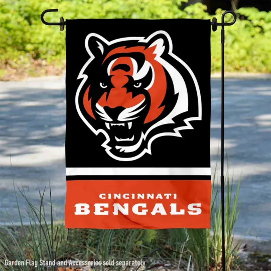 Discover Cincinnati Bengals Bengal Head Logo Official Garden Yard Banner Flag