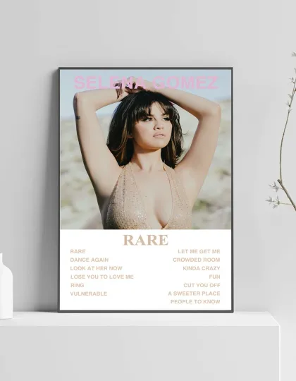 Selena Gomez Rare Album Premium Music Poster Vertical Artwork Tracklist