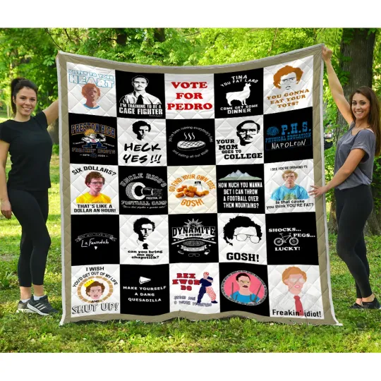 Discover Napoleon Dynamite Blanket, Kip Dynamite Uncle Rico Quilts Blanket