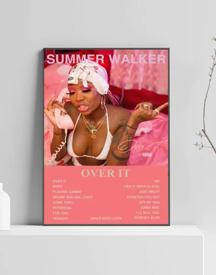 Discover Summer Walker Over It Album Poster Vertical Artwork Tracklist