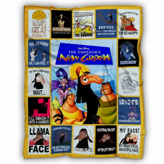 Discover The Emperor's New Groove Blanket, Cartoon Movie Fleece, Sherpa Blanket