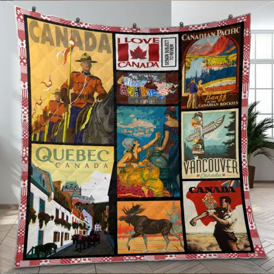 Discover Canada Quilts, Culture of Canada Quilts Blanket Fluffy, Cozy, Plush Comfy