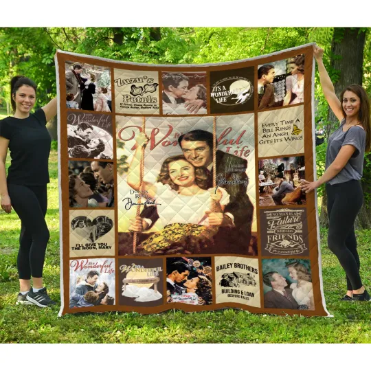 Discover It’s a Wonderful Life Blanket, It’s a Wonderful Life Christmas Quilt Blanket