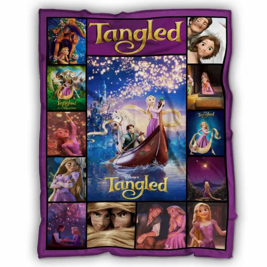 Discover Tangled Blanket, Tangled For Girl Fleece, Sherpa Blanket Soft and Fuzzy