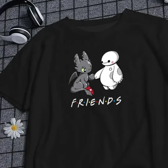 Discover Disney Cute SBlack Dragon Naughty T-Shirt Men Women Unisex 12