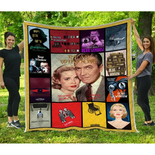 Discover Rear Window Quilts, It Had to Be Murder Books Quilt Blanket