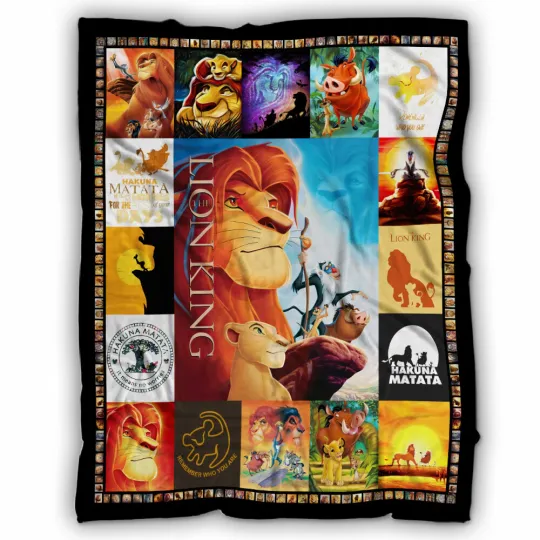 Discover The Lion King Blanket, The Lion King Cartoon Movie Fleece, Sherpa Blanket Gifts