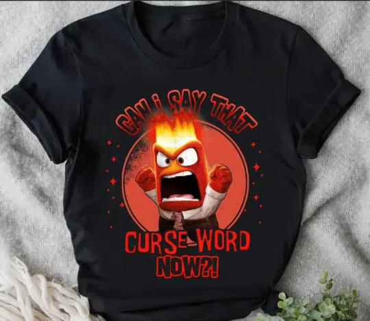 Discover Disney Inside Out Anger Curse Word Anger Feeling Can I Say That T-Shirt  2025