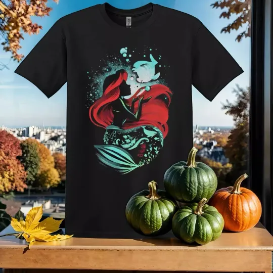 Discover Retro Disney The Little Mermaid T-shirt T Shirt Men Women Unisex Tshirt SY