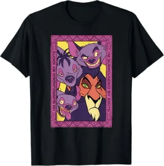 Discover Disney The Lion King 30th Anniversary Scar And Hyenas Idiots T-Shirt 2025