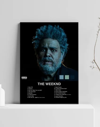 Discover Weeknds Dawn FM Album Premium Music Poster | Artwork Tracklist