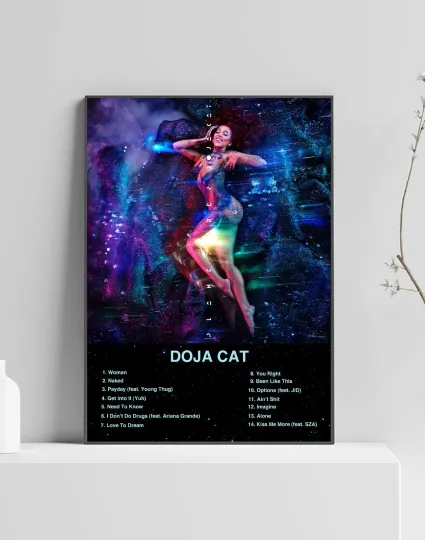 Discover Doja Cat Planet Her Album Poster Vertical Artwork Music Tracklist