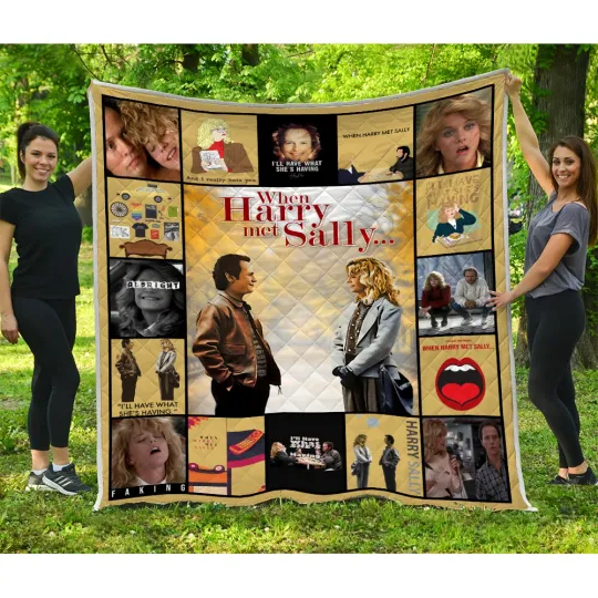 Discover Harry and Sally Quilt, When Harry Met Sally Movies Quilt Blanket Fluffy, Cozy