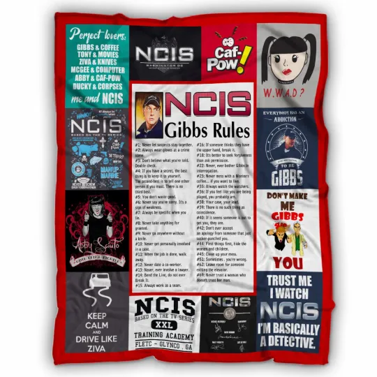 Discover NCIS Gibbs' Rules Blankets, David McCallum Fleece Sherpa Blankets