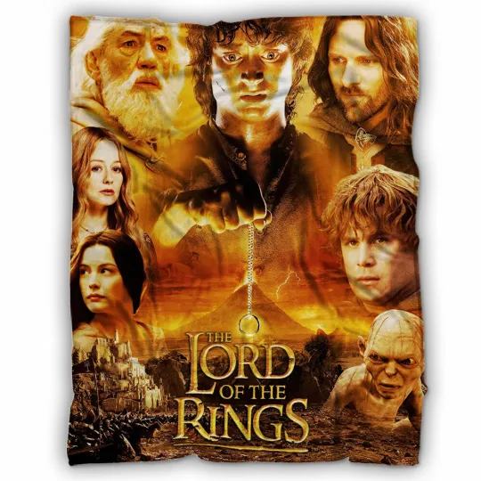 Discover The Lord of the Rings Blanket, The Hobbit Fleece, Sherpa Blanket The One Ring