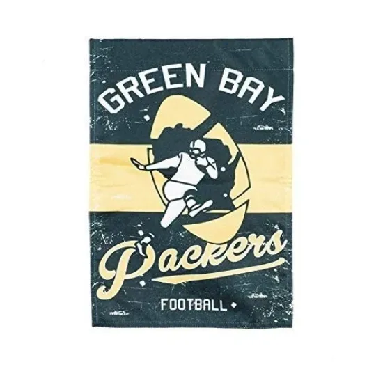 Discover Green Bay Packers Premium 2-Sided Garden Flag Banner, Vintage Design, Retro...