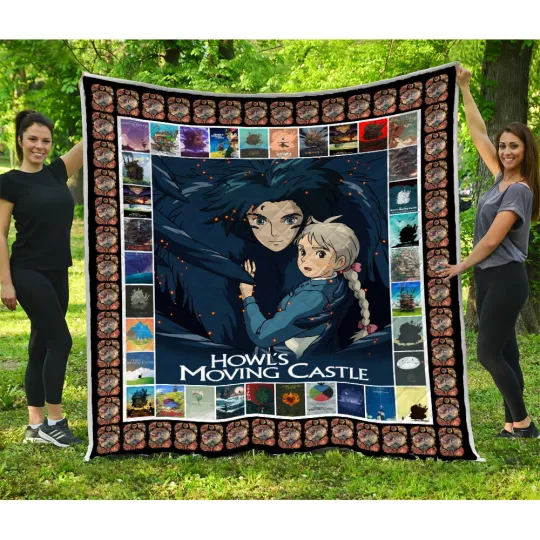 Discover Howls Moving Quilt, Howl’s Moving Castle Quilt Blanket Soft and Cozy