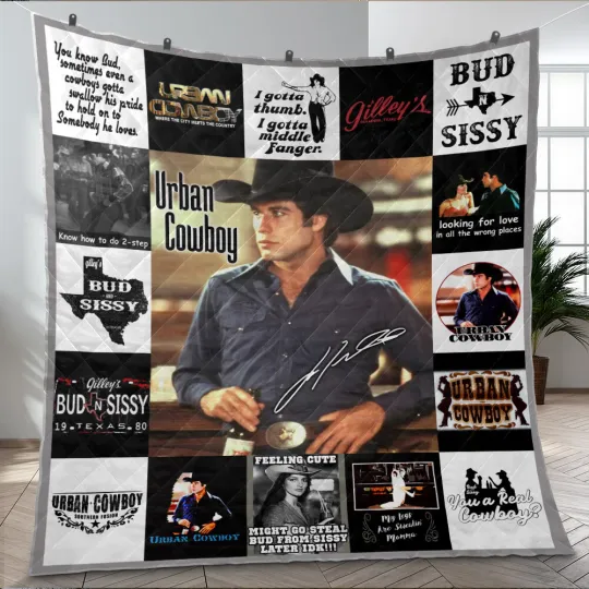 Discover Urban Cowboy Quilts, Urban Cowboy Quilt Blanket Fluffy, Cozy, Plush Comfy