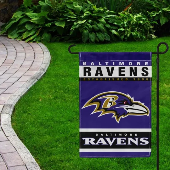 Discover For Baltimore Football Fans 12x18" Garden Flag Double Sided Yard Banner