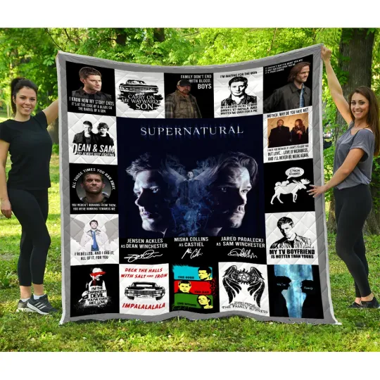 Supernatural Quilts, Supernatural TV series Quilt Blanket Soft and Cozy