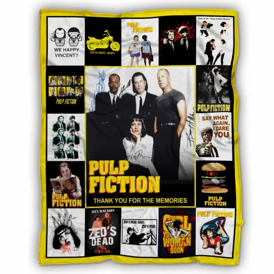 Discover Pulp Fiction Blankets, Bad Mother F***ker Fleece, Sherpa Blanket John Travolta