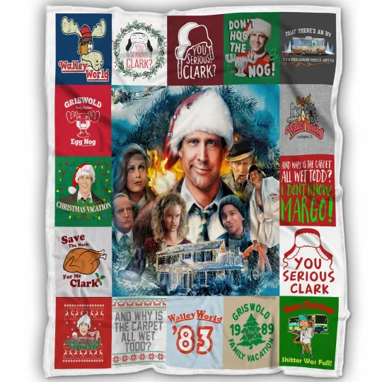 Discover National Lampoon's Christmas Vacation Blanket, Christmas Movie Fleece Blanket