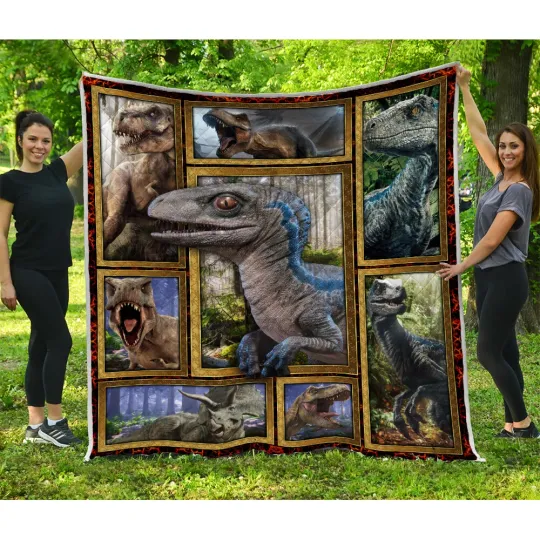 Discover Dinosaur 3D Quilt, Gifts For People Who Love Dinosaurs Quilt Blanket