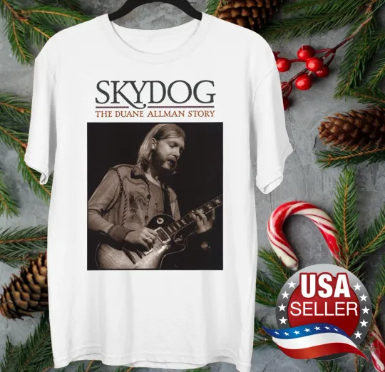 Discover Duane Allman Allman Brothers Concert T-Shirt White Unisex