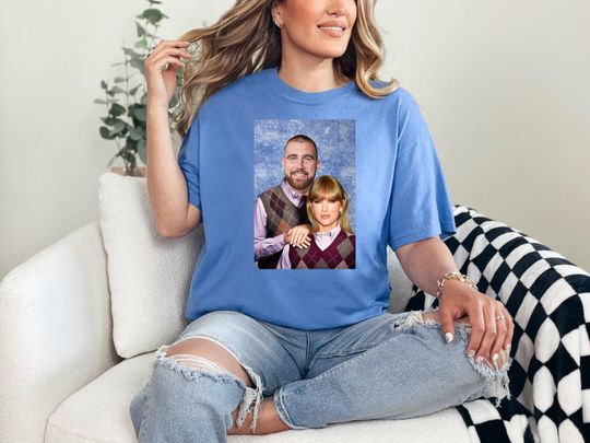 Discover Our Fav Couple - T Swift and T Kelce - Funny Shirt - Holiday Gift - America's Couple Funny - Taylor + Travis Comfort Colors