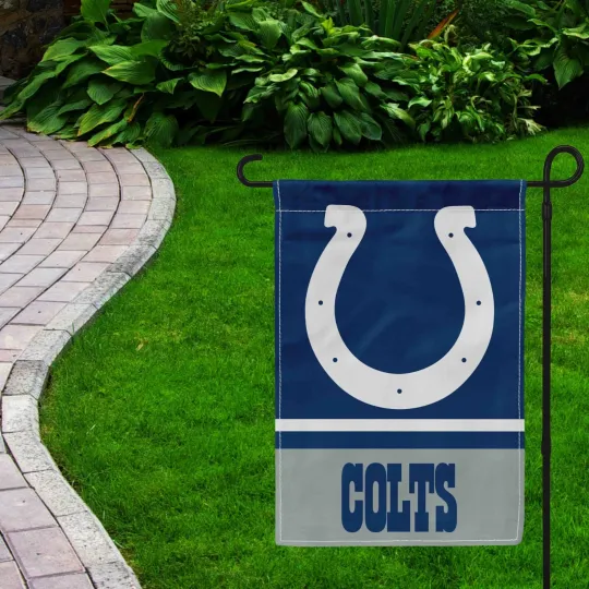 For Indianapolis Colts Football Fans 12x18" Garden Flag Double Sided Yard Banner
