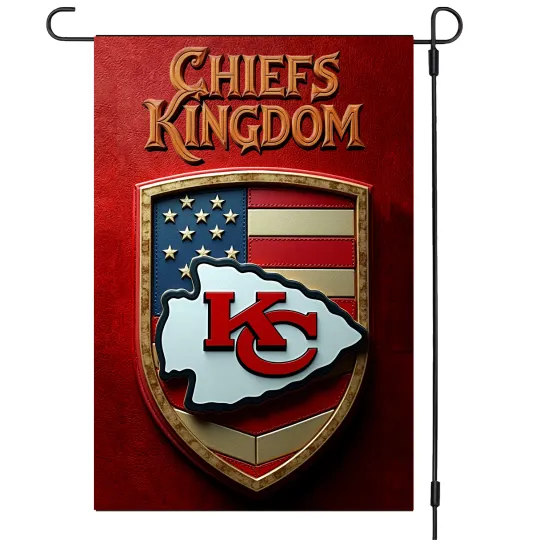 Discover Kansas City Chiefs Garden Flag – Double-Sided 12x18 Inches football Sign