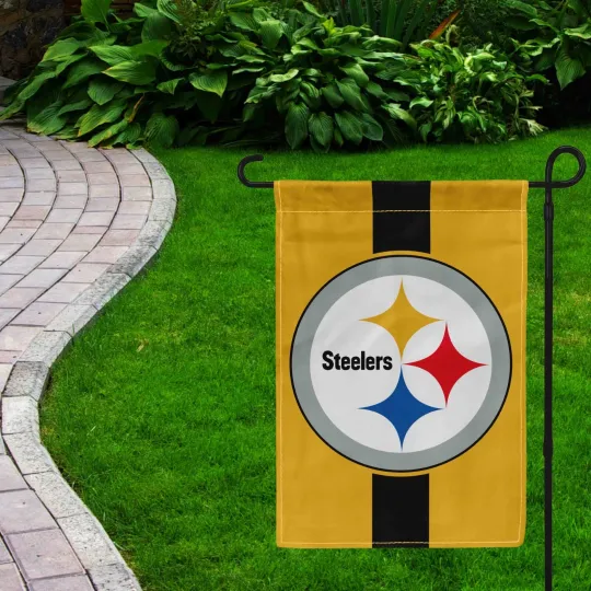 Discover For Pittsburgh Steeler Football Fans 12x18" Garden Flag Double Sided Banner