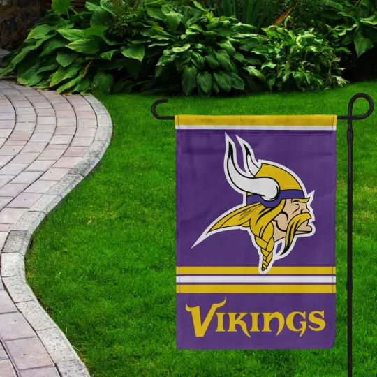 For Minnesota Vikings Football Fans 12x18" Garden Flag Double Sided Yard Banner