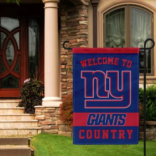 Discover New York Football  Welcome Garden Flag 12x18" Double Sided Banner