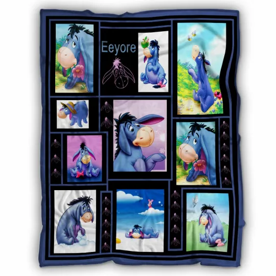 Discover Eeyore Blanket, Eeyore 50 shades Fleece Sherpa Blanket, Eeyore Lover Blanket
