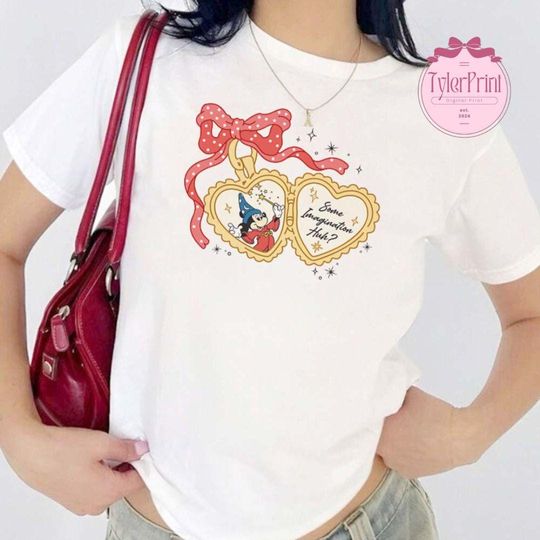 Coquette Bow Retro Disney Fantasia Movie Shirt, Fantasia Sorcerer Mickey T-shirt