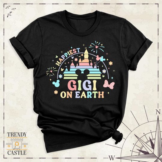 Discover Disney Gigi Shirt, Disney Family Shirts, Mothers Day Shirt, Happiest Gigi On Earth Tee