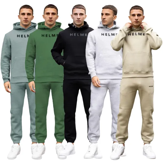 Discover Mens Tracksuit Set Fleece Hoodie and Jogger Pants with Elastic Cuffs, XS to 2XL