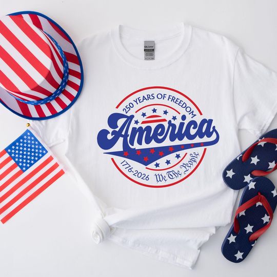 Discover Usa 250 Shirt, Independence Day Shirt, Celebrate 250th Anniversary Shirt Usa Flag Tee 4th of July Shirt Patriotic Gift