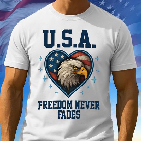 Discover USA 250th Anniversary Patriotic T-Shirt, Freedom Never Falls Tee, 17762026 Patriotic Shirt, 4th of July Gifts, Gift For Freedom Lover