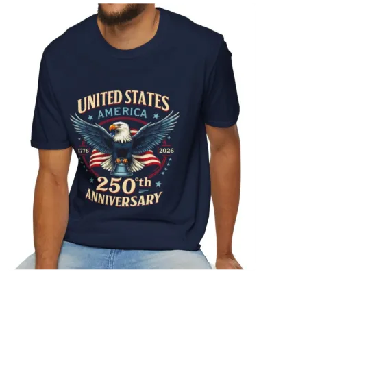 Discover 250th Anniversary of the USA Patriotic God Bless American Great 2026 Unisex
