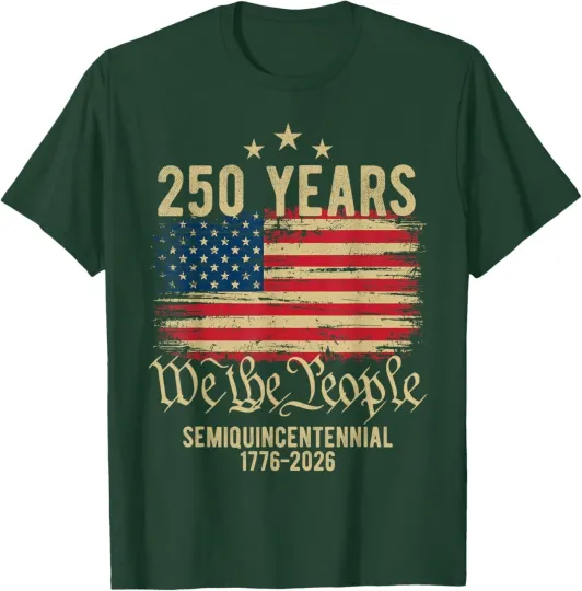 Discover 250 Years American Flag 250th Anniversary USA T-Shirt